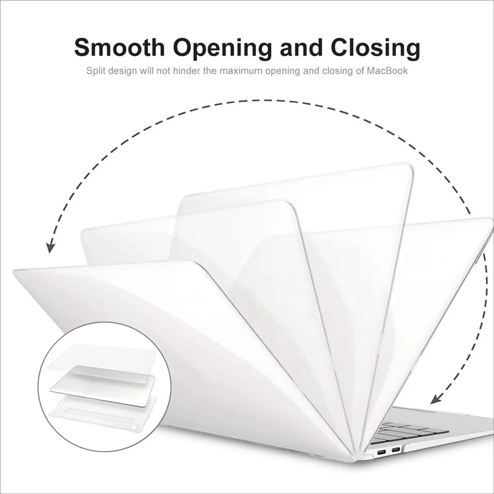 ENKAY HAT PRINCE Crystal PC Front and Back Protective Cover for MacBook Pro 16 inch (2026) A3429 A3428 / (2025) A3186 A3403 / (2024) A2991 / (2023) A2780 / (2021) A2485 - Transparent - 2