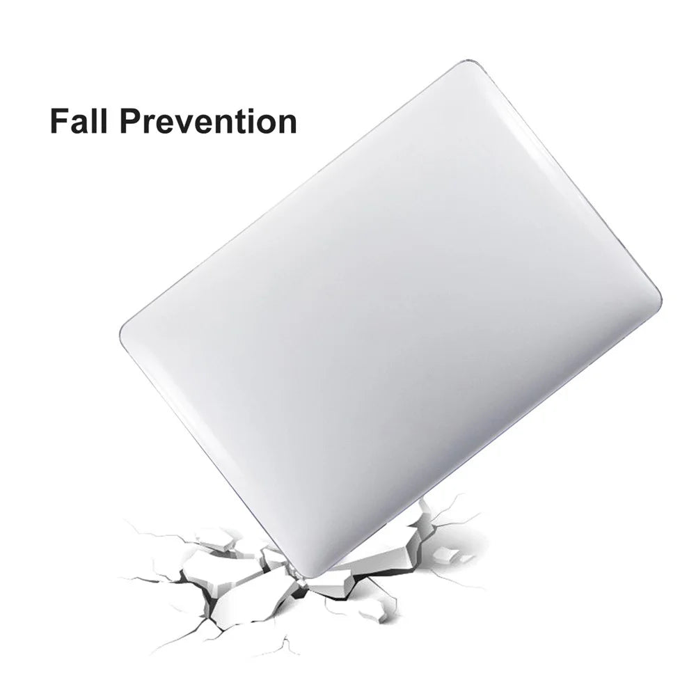 ENKAY HAT PRINCE Crystal PC Laptop Cover for MacBook Pro 14 inch (2026) A3427 A3426 / (2025) A3434 A3112 A3185 A3401 / (2024) A2918 A2992 / (2023) A2779 / (2022) / (2021) A2442 (US) with Film + Dust Plugs - White - 5