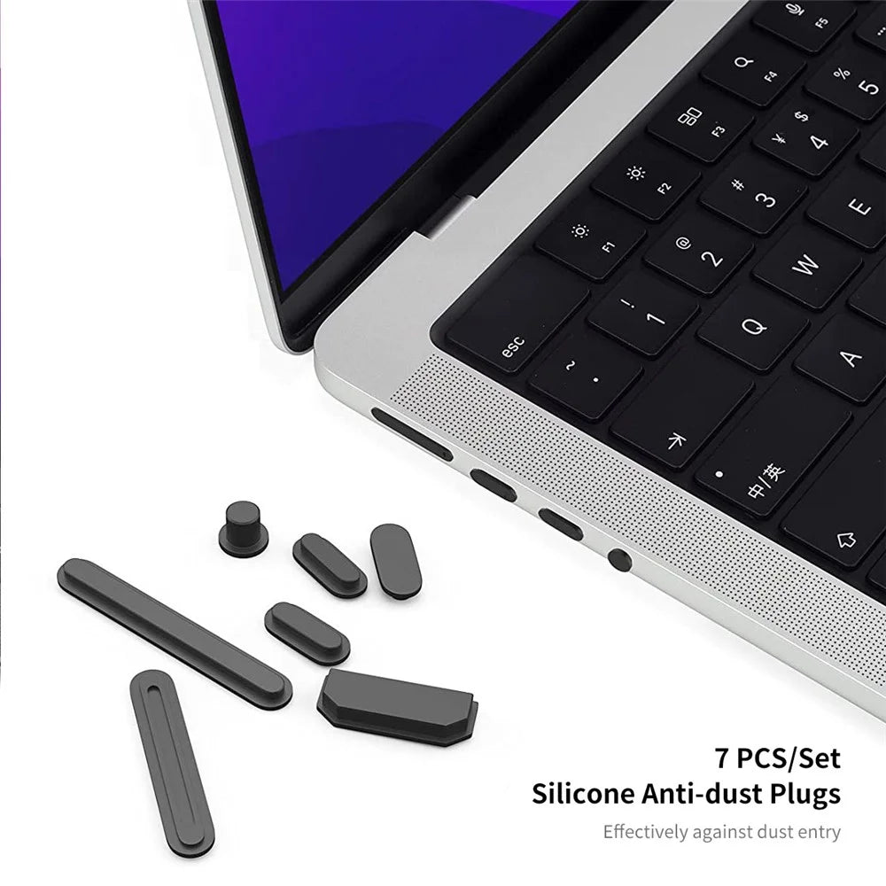ENKAY HAT PRINCE for MacBook Pro 14 inch (2026) A3427 A3426 / (2025) A3434 A3112 A3185 A3401 / (2024) A2918 A2992 / (2023) A2779 / (2022) / (2021) A2442 (US Version) Matte Finish Hard PC Laptop Cover Set - Black - 2