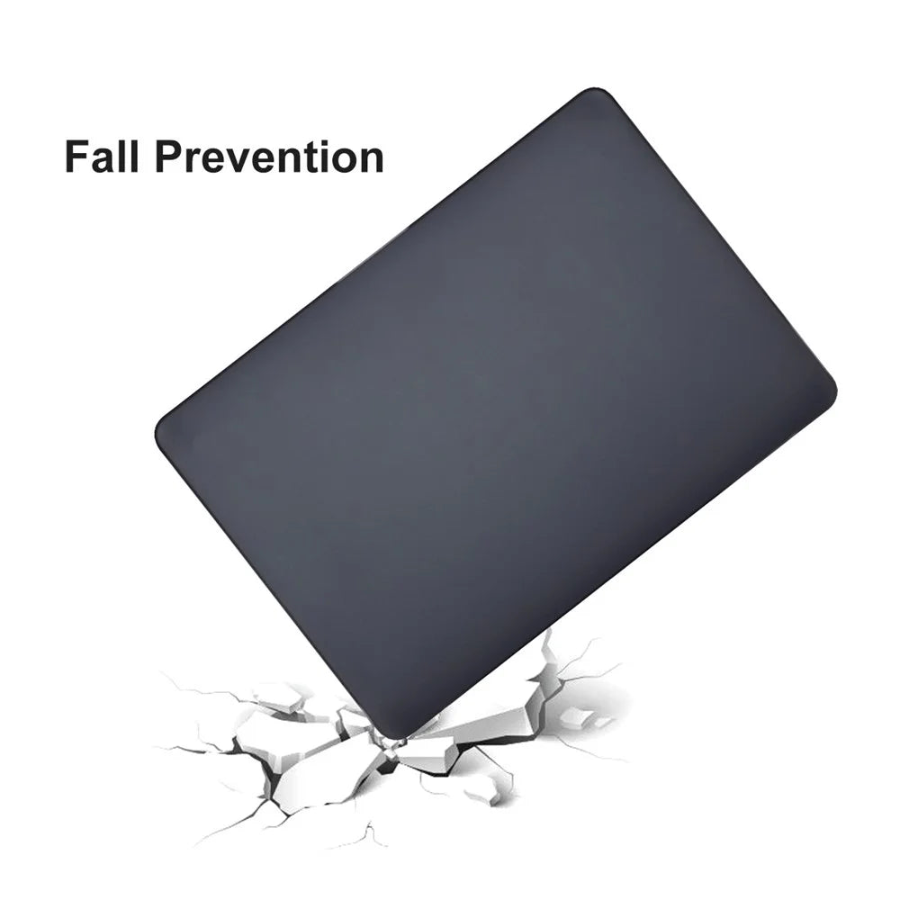 ENKAY HAT PRINCE for MacBook Pro 16 inch (2026) A3429 A3428 / (2025) A3186 A3403 / (2024) A2991 / (2023) A2780 / (2021) A2485 (EU Version) PC Laptop Cover + Keyboard Skin + Dust Plugs - Black - 5