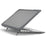 Supporting Stand Design Hard PC Anti-scratch Laptop Case Protective Notebook Cover for MacBook Air 13'' A1466 / A1369 - Grey - 2