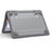 Supporting Stand Design Hard PC Anti-scratch Laptop Case Protective Notebook Cover for MacBook Air 13'' A1466 / A1369 - Grey - 6