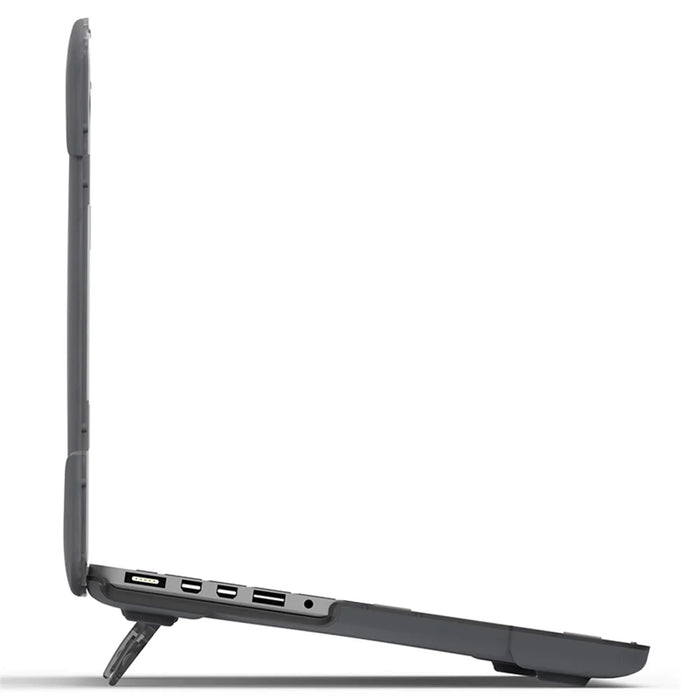 Hard PC Laptop Case Notebook Computer Cover with Supporting Stand Feet for MacBook Pro 15-inch / Pro Retina 15-inch A1398 - Grey - 4
