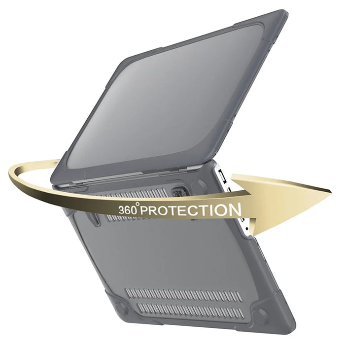 Hard PC Laptop Case Notebook Computer Cover with Supporting Stand Feet for MacBook Pro 15-inch / Pro Retina 15-inch A1398 - Grey - 7