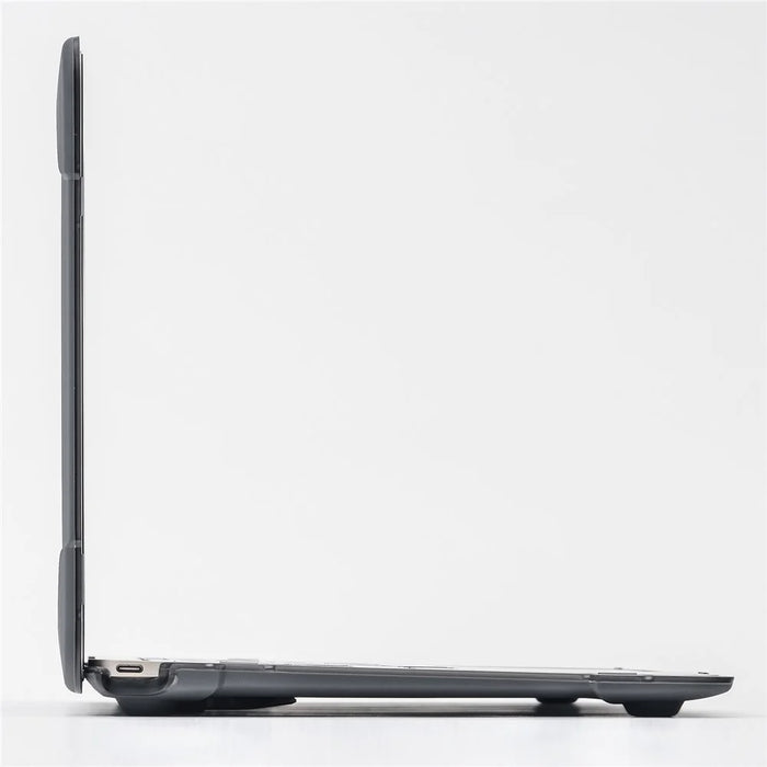 Drop-proof Supporting Stand Design Hard PC Laptop Case Well-protected Notebook Cover for MacBook Retina 12'' A1534 / A1931 - Grey - 7