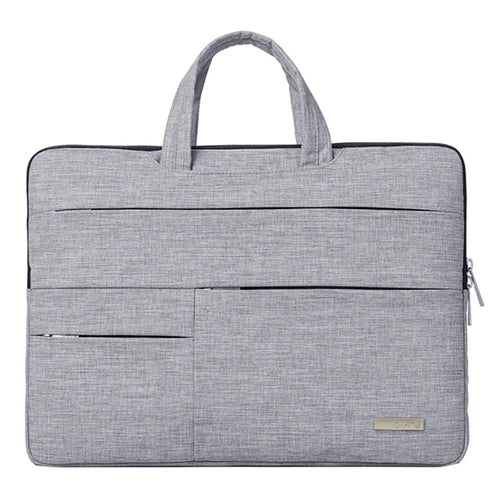 CANVASARTISAN L3-02 Simple Style Notebook Laptop Sleeve 15 inch Laptop Large Capacity Handbag Laptop Case - Light Grey - 1