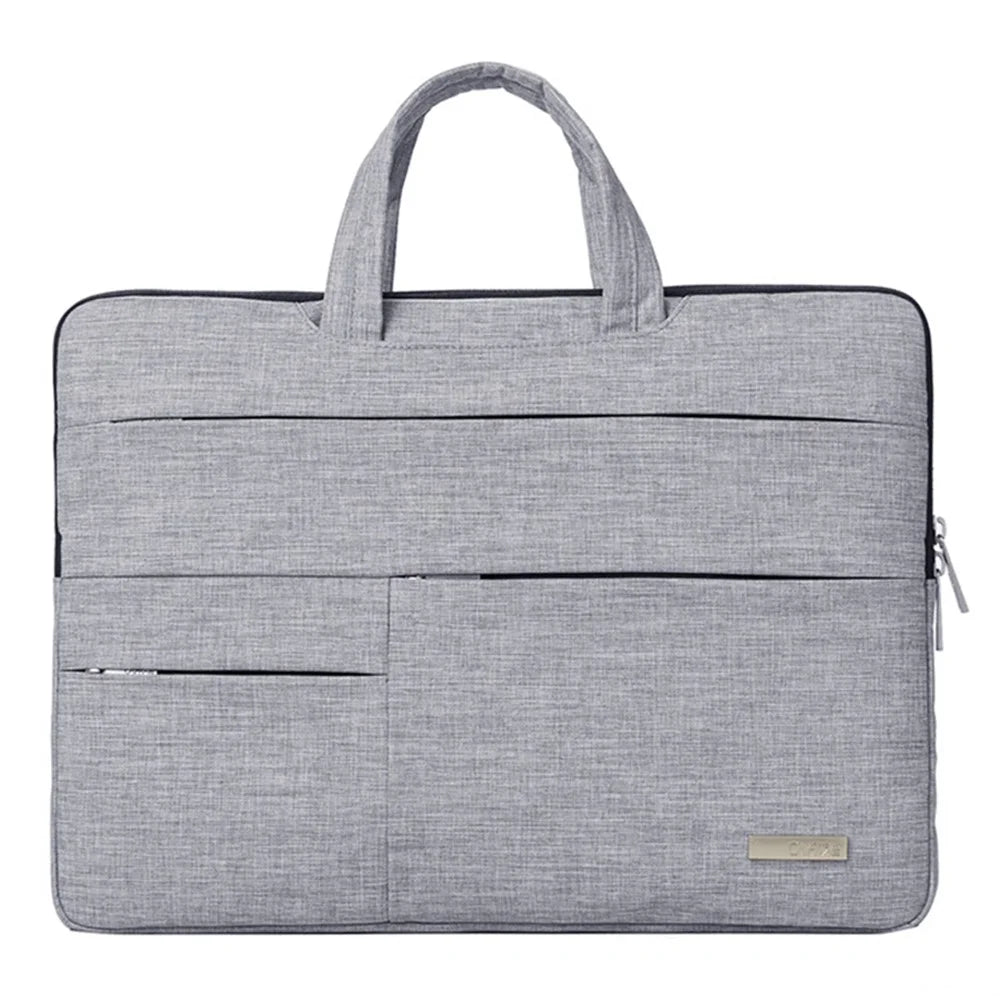 CANVASARTISAN L3-02 Simple Style Notebook Laptop Sleeve 15 inch Laptop Large Capacity Handbag Laptop Case - Light Grey - 1