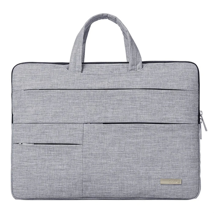 CANVASARTISAN L3-02 Simple Style Notebook Laptop Sleeve 15 inch Laptop Large Capacity Handbag Laptop Case - Light Grey - 1