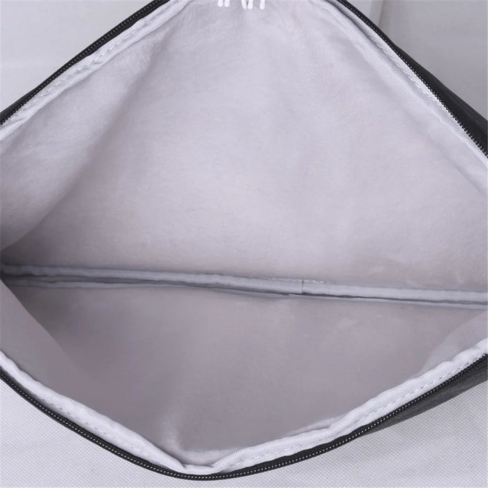 CANVASARTISAN L3-02 Simple Style Notebook Laptop Sleeve 15 inch Laptop Large Capacity Handbag Laptop Case - Light Grey - 7