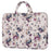 CANVASARTISAN H2-B02 Flower Pattern Notebook Sleeve Laptop Handbag Carrying Bag for 12-inch Laptop - Khaki - 1