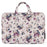 CANVASARTISAN H2-B02 Flower Pattern Notebook Sleeve Laptop Handbag Carrying Bag for 12-inch Laptop - Khaki - 6