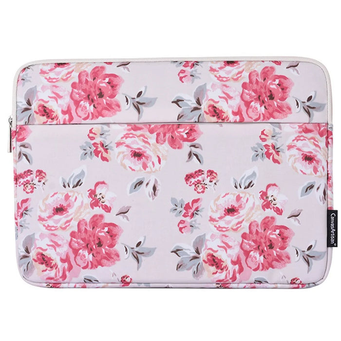CANVASARTISAN H10-11 Rose Flower Pattern Laptop Liner Bag PU Leather Storage Pouch for 15-inch Notebook - 2