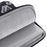 CANVASARTISAN H15-B01 Laptop Sleeve Diamond Pattern Handbag Carrying Case for 12-inch Notebook - Black - 5