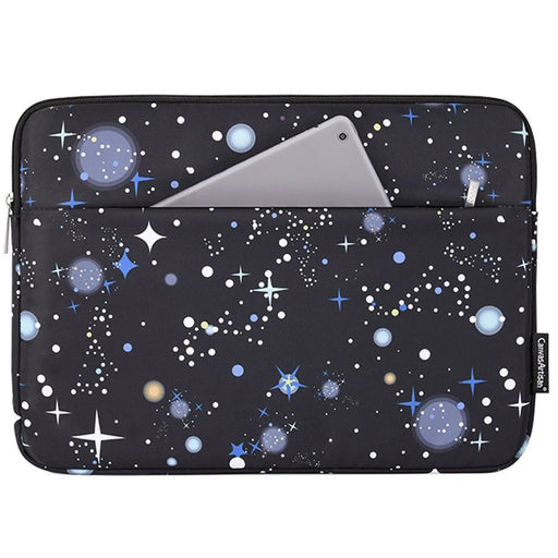 CANVASARTISAN H16-11 Protective Sleeve Starry Sky Pattern Laptop Carrying Bag for 15-inch Notebook - Black - 1
