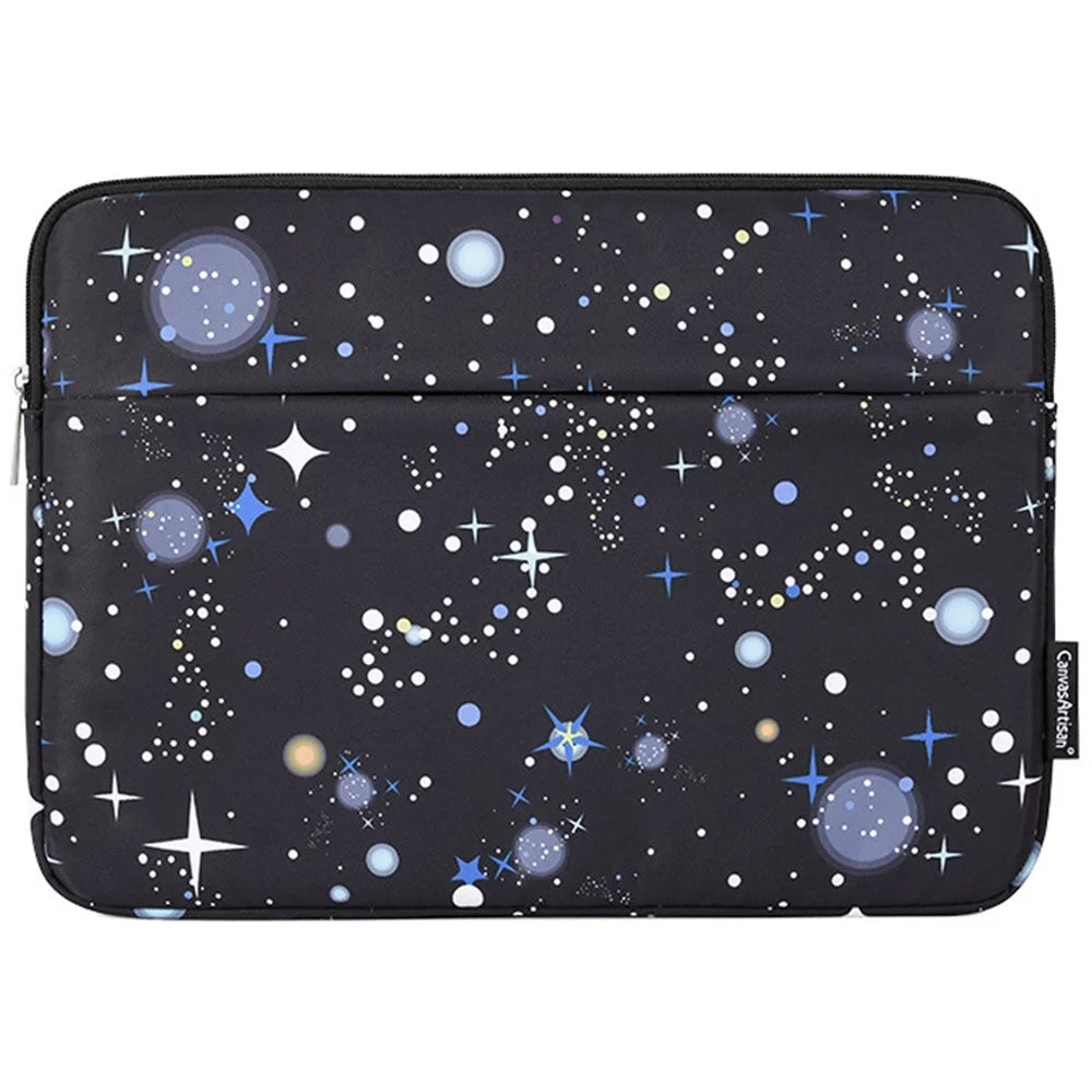 CANVASARTISAN H16-11 Protective Sleeve Starry Sky Pattern Laptop Carrying Bag for 15-inch Notebook - Black - 2