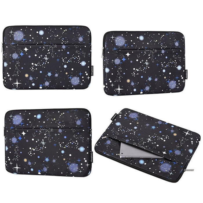 CANVASARTISAN H16-11 Protective Sleeve Starry Sky Pattern Laptop Carrying Bag for 15-inch Notebook - Black - 6