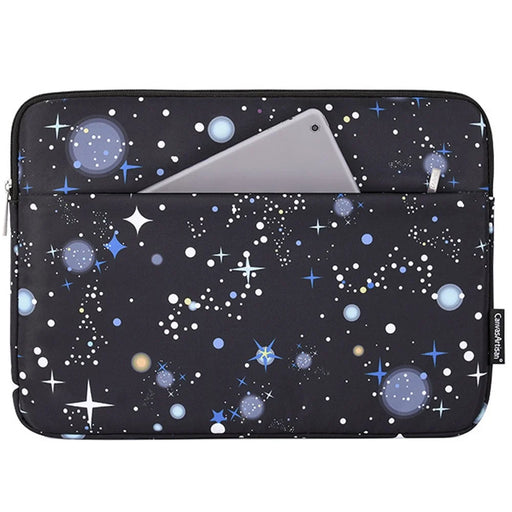 CANVASARTISAN H16-11 Starry Sky Pattern Laptop Sleeve Carrying Bag Case for 14-inch Notebook - Black - 1
