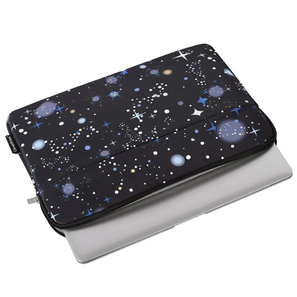 CANVASARTISAN H16-11 Starry Sky Pattern Laptop Sleeve Carrying Bag Case for 14-inch Notebook - Black - 7