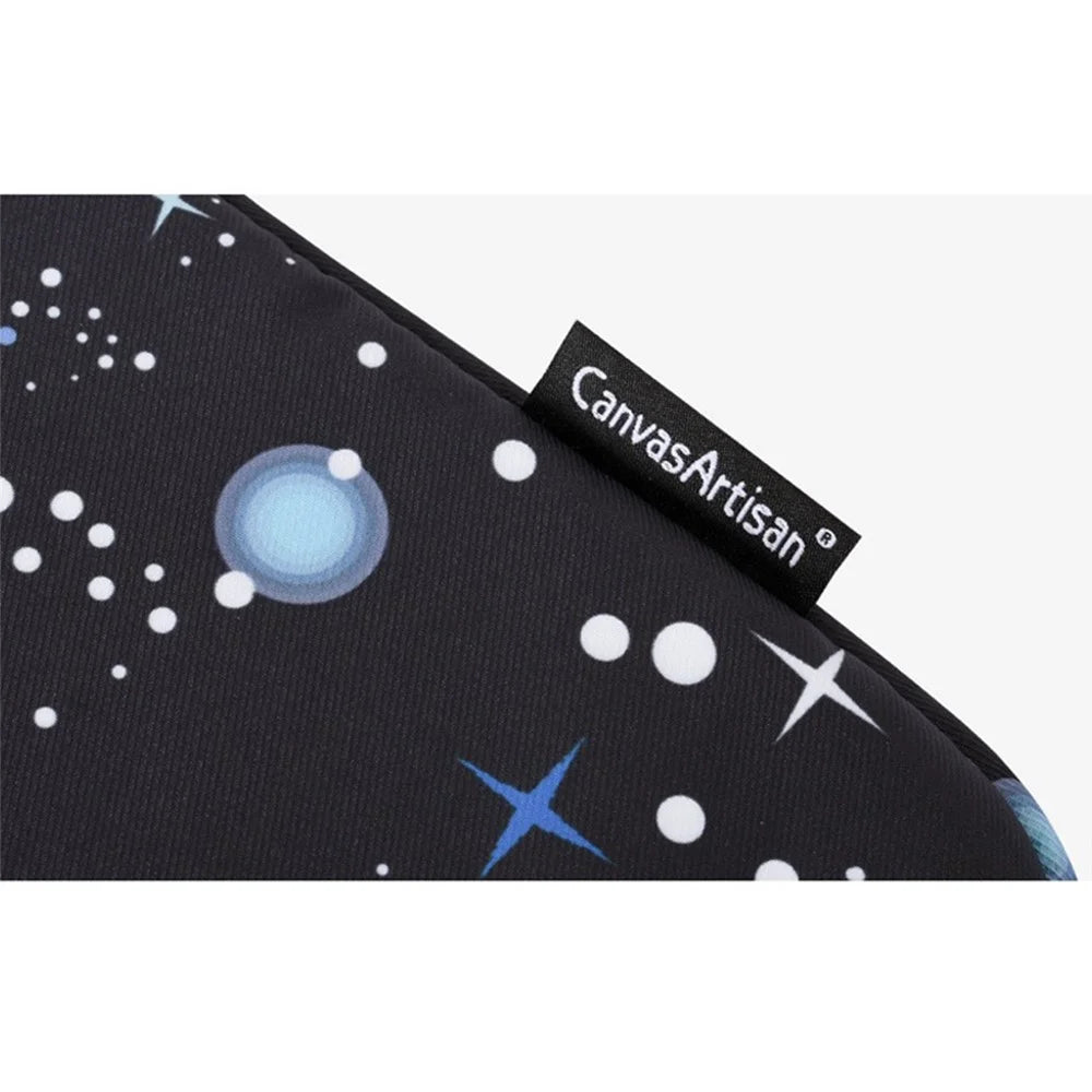 CANVASARTISAN H16-11 Laptop Sleeve Bag Starry Sky Pattern Notebook Carrying Case for 13-inch Laptop - Black - 3