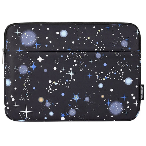 CANVASARTISAN H16-11 Starry Sky Pattern Zipper Laptop Sleeve Carrying Case for 12-inch Notebook - Black - 2