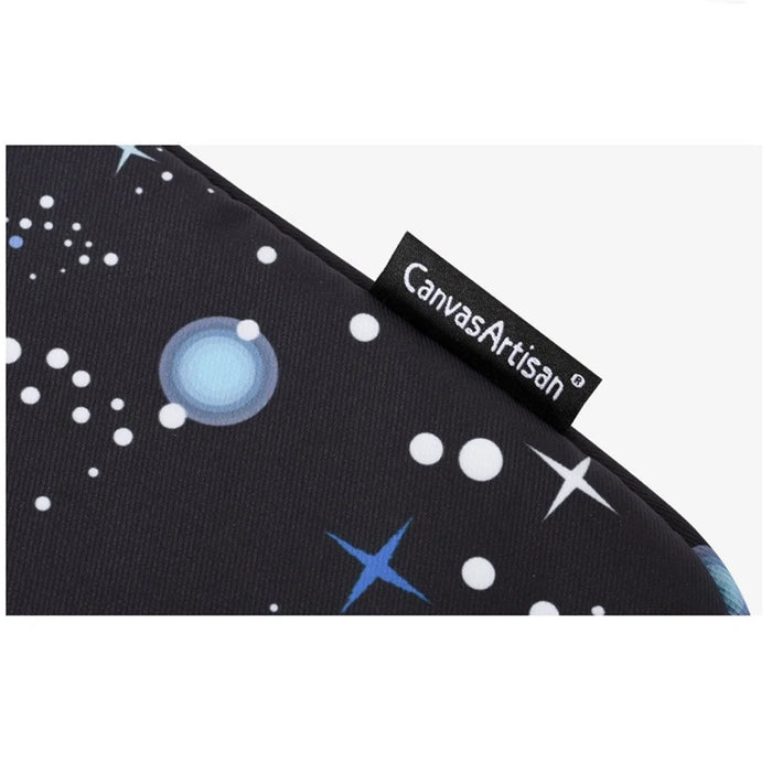 CANVASARTISAN H16-11 Starry Sky Pattern Zipper Laptop Sleeve Carrying Case for 12-inch Notebook - Black - 3