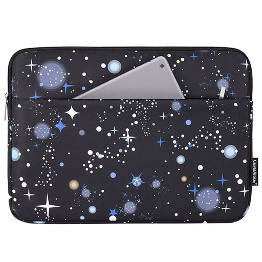 CANVASARTISAN H16-11 Starry Sky Pattern Zipper Protective Sleeve Notebook Bag Case for 11-inch Laptop - 1