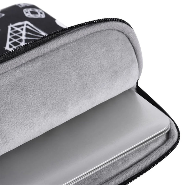 CANVASARTISAN H15-B01 Diamond Pattern Protective Laptop Sleeve Carrying Bag for 15-inch Notebook - Black - 5