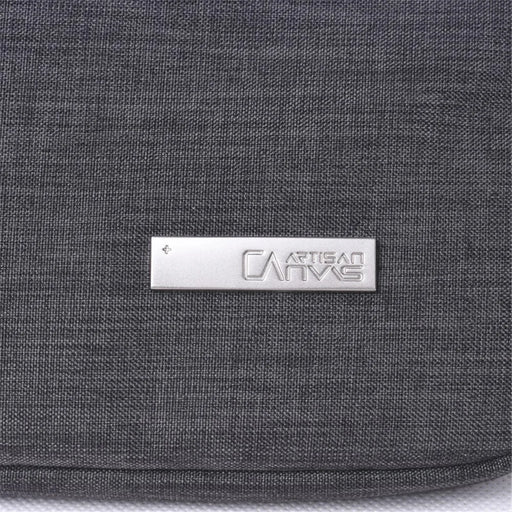 CANVASARTISAN L2-02 Shockproof Laptop Storage Case Slim Light PU Leather Carrying Bag for 12-inch Notebook - Dark Grey - 2
