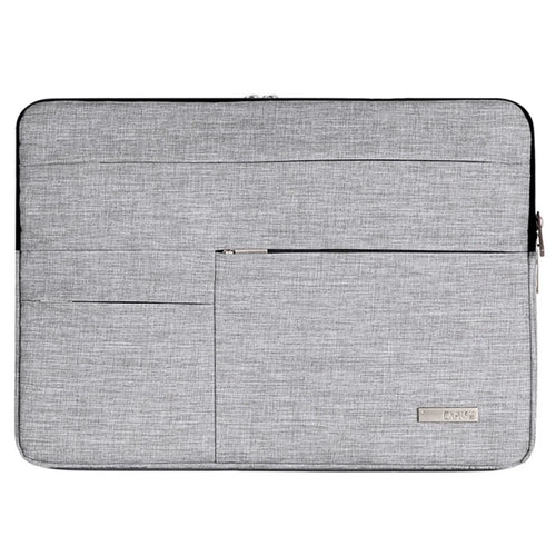 CANVASARTISAN L2-02 Business Style Laptop Storage Case PU Leather Slim Carrying Bag with Shockproof Lining for 13-inch Notebook - Light Grey - 1