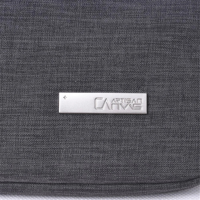 CANVASARTISAN L2-02 15-inch Notebook Protective Case Sleeve Slim Light Business Style Laptop Carrying Bag - Light Grey - 3