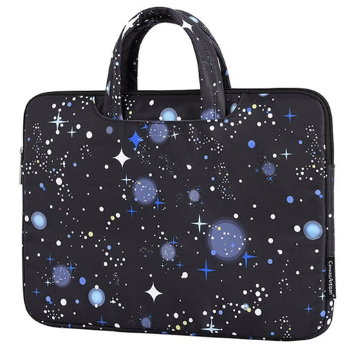 CANVASARTISAN H16-B01 Large Capacity Starry Night Pattern Printed Laptop Sleeve 14-inch Notebook Carrying Bag for School Business Work - 1