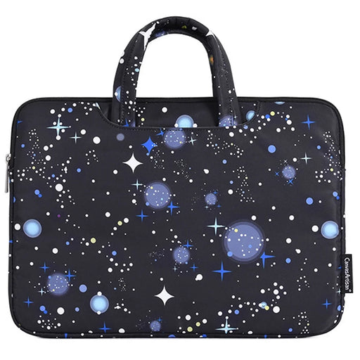 CANVASARTISAN H16-B01 Large Capacity Starry Night Pattern Printed Laptop Sleeve 14-inch Notebook Carrying Bag for School Business Work - 2