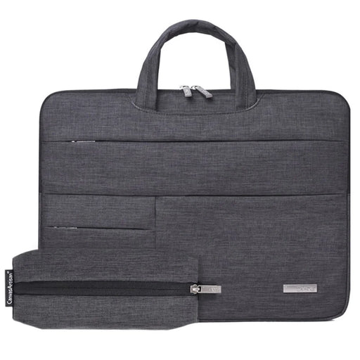 CANVASARTISAN L3-102 Notebook Handbag Business Laptop Sleeve Computer Sleeve 13 inch Laptop Bag with Small Pouch Bag - Dark Grey - 1