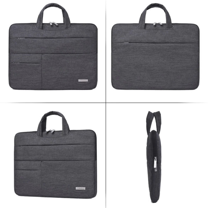 CANVASARTISAN L3-102 Notebook Handbag Business Laptop Sleeve Computer Sleeve 13 inch Laptop Bag with Small Pouch Bag - Dark Grey - 5