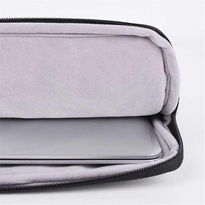 CANVASARTISAN L2-108 Ultra-thin Laptop Case Slim Zipper Notebook Carrying Pouch with Mini Storage Bag for 11 inch Computers - Dark Grey - 7