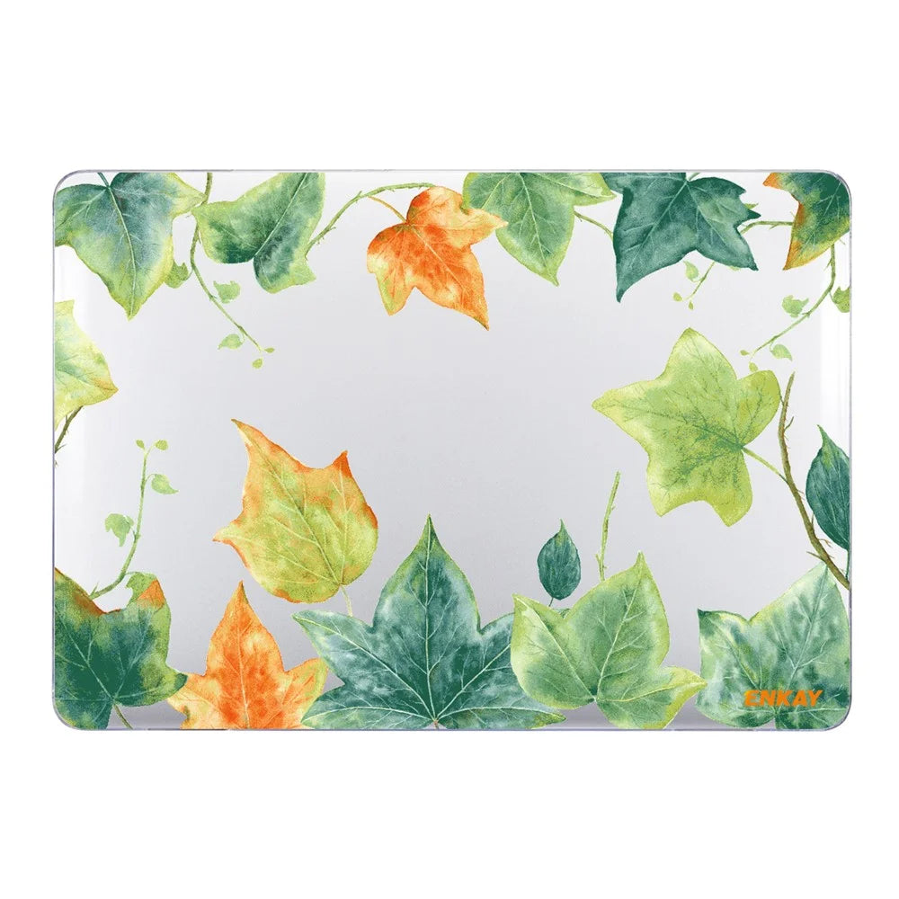 ENKAY HAT PRINCE for MacBook Air 13 inch (2020) A2179/ A2337 with M1 Forest Series Front Back Laptop Hard Protective Case Polycarbonate Notebook Cover - Ivy - 3