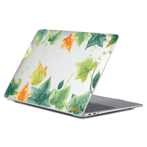 ENKAY HAT PRINCE for MacBook Pro 13 inch (2020) A2251/A2289/A2338 Forest Series Pattern Design Polycarbonate Laptop Case Full Protection Notebook Cover - Ivy - 1