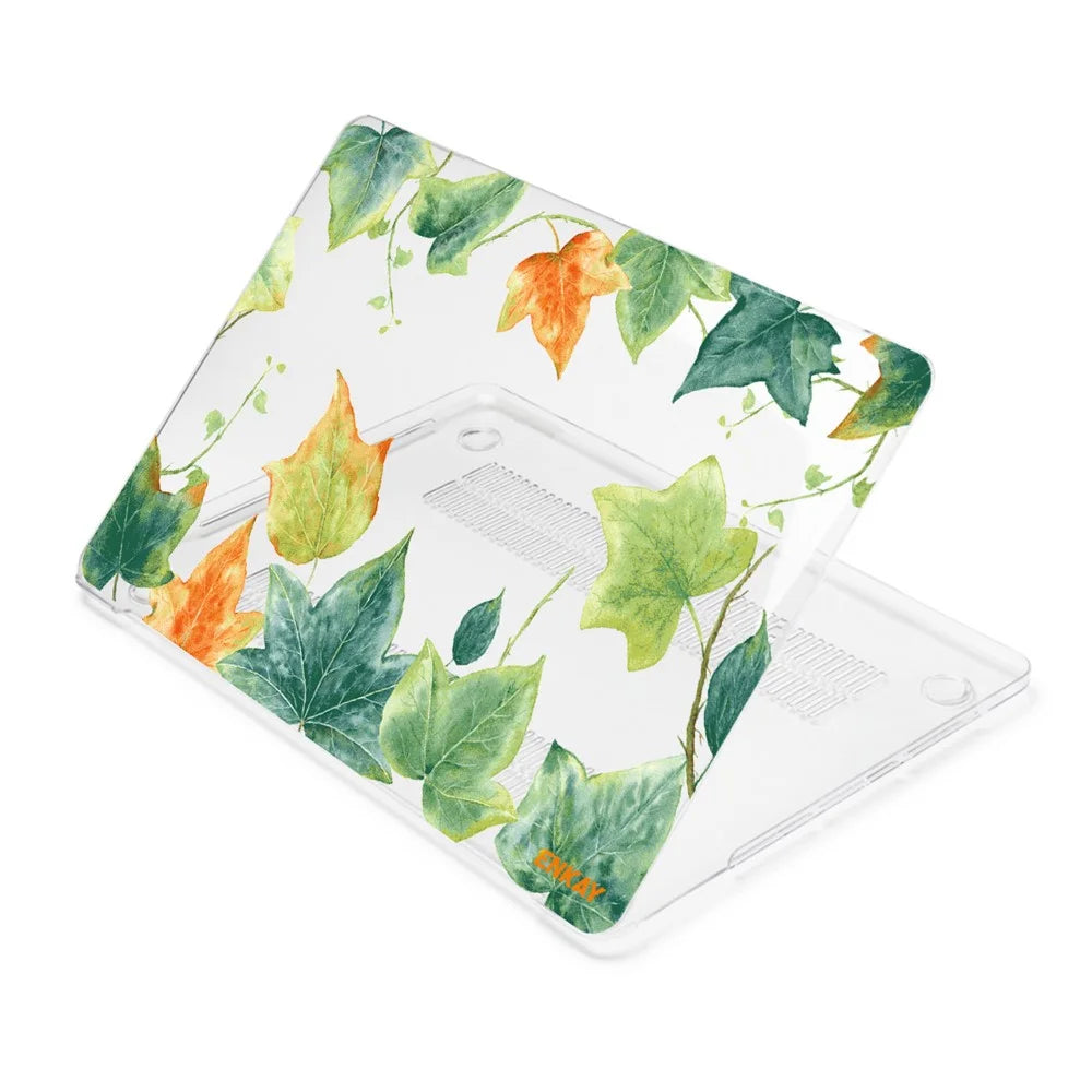 ENKAY HAT PRINCE for MacBook Pro 16 inch (2019) A2141 Forest Series Pattern Design Scratch-resistant Hard PC Laptop Protective Case Shell Polycarbonate Notebook Cover - Ivy - 4