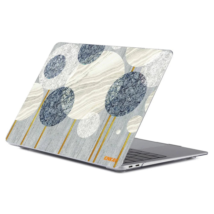 ENKAY HAT PRINCE for MacBook Pro 16 inch (2019) A2141 Geometry Series Polycarbonate Laptop Case Transparent Hard PC Protective Notebook Cover - Geometry No.2 - 1