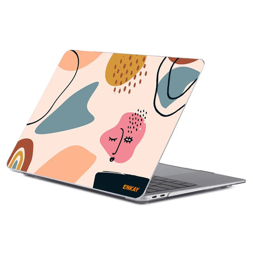 ENKAY HAT PRINCE for MacBook Air 13 inch (2020) A2179/A2337 Geometry Series Laptop Hard Protective Case Polycarbonate Front Back Notebook Cover - Geometry No.7 - 1