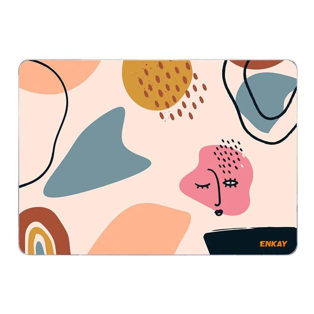 ENKAY HAT PRINCE for MacBook Air 13 inch (2020) A2179/A2337 Geometry Series Laptop Hard Protective Case Polycarbonate Front Back Notebook Cover - Geometry No.7 - 3