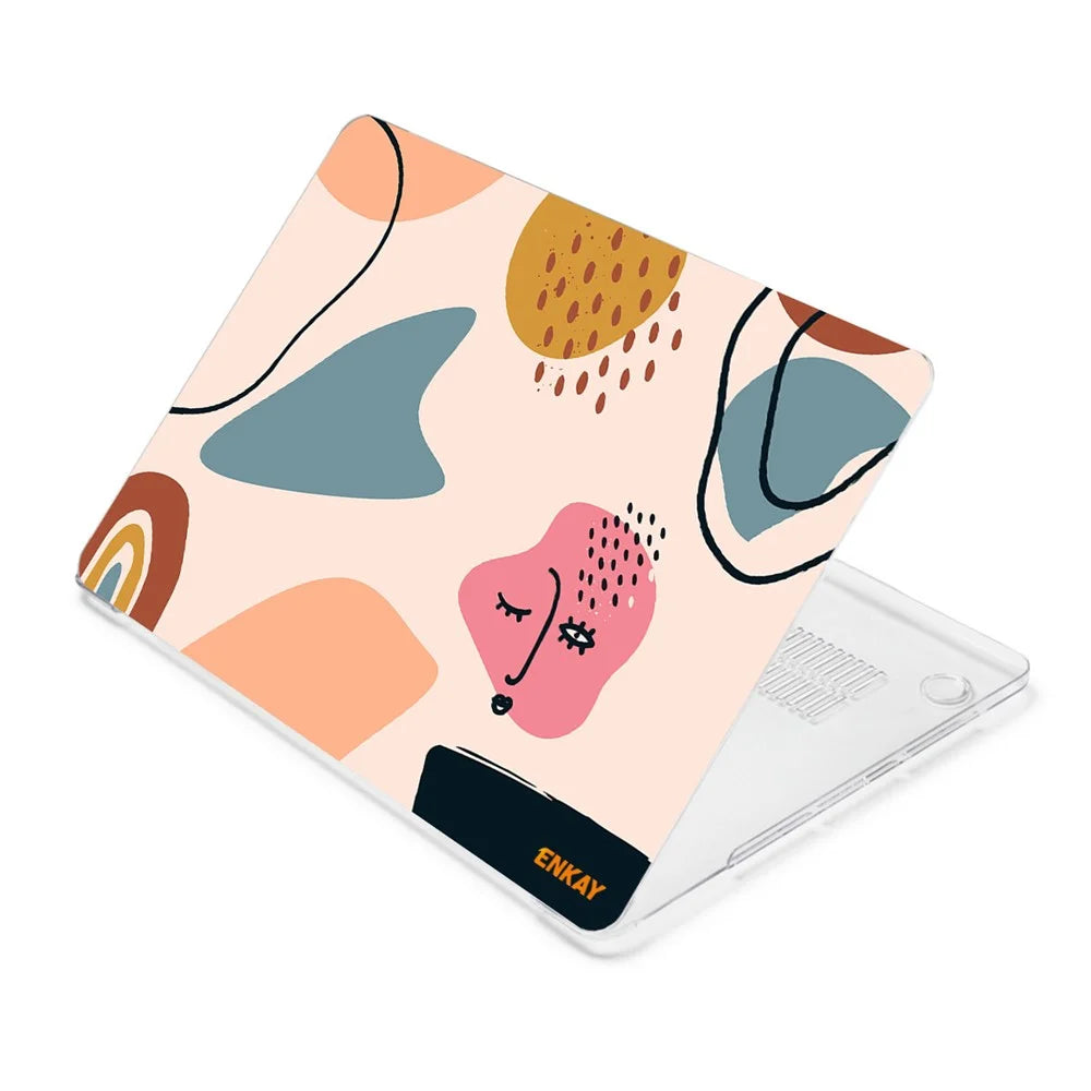 ENKAY HAT PRINCE for MacBook Air 13 inch (2020) A2179/A2337 Geometry Series Laptop Hard Protective Case Polycarbonate Front Back Notebook Cover - Geometry No.7 - 4