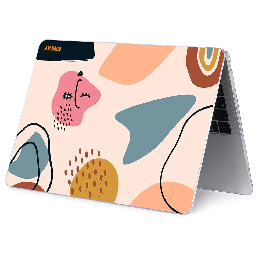 ENKAY HAT PRINCE for MacBook Air 13 inch (2020) A2179/A2337 Geometry Series Laptop Hard Protective Case Polycarbonate Front Back Notebook Cover - Geometry No.7 - 5