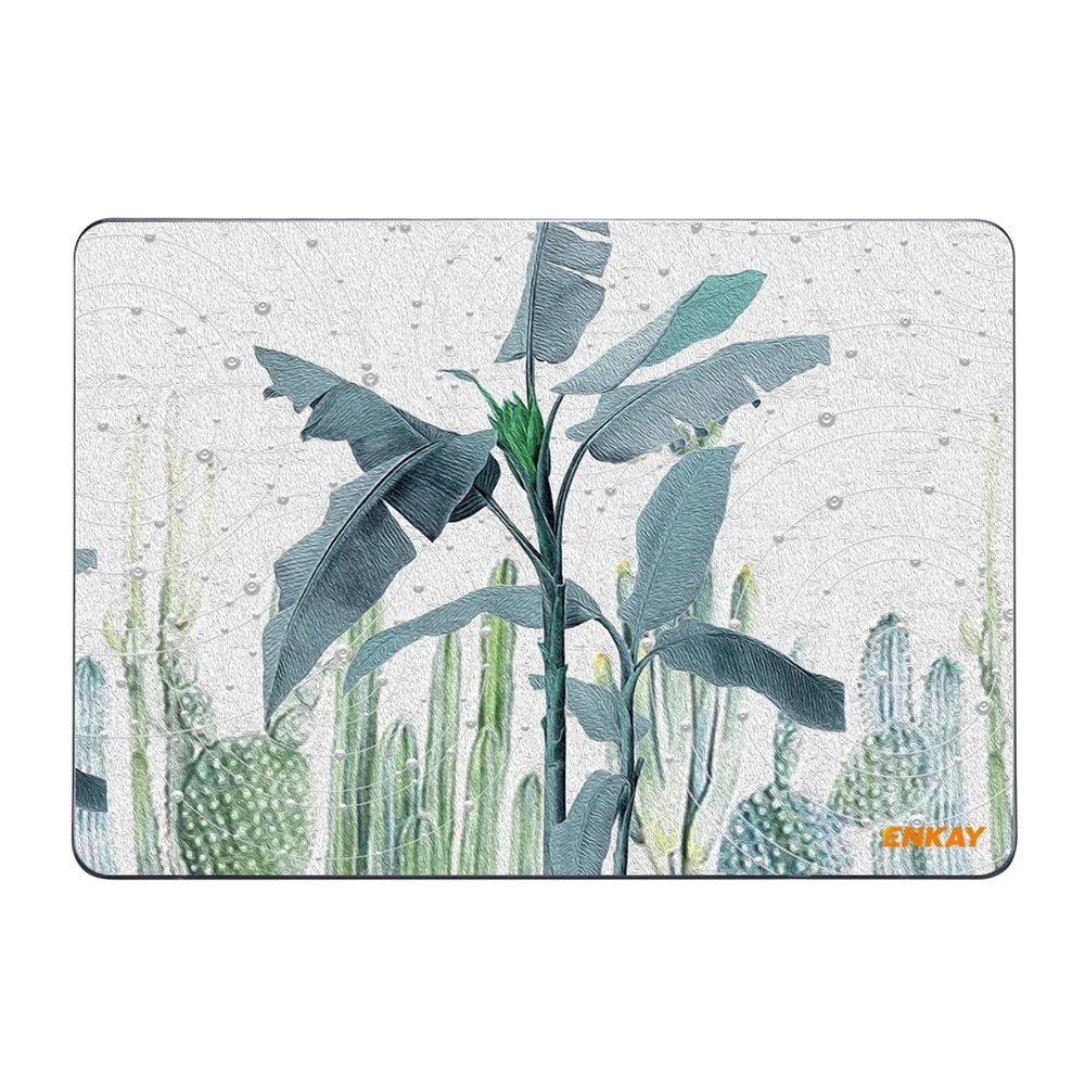 ENKAY HAT PRINCE for MacBook Pro 13 inch (2016-2017) A1706 A1708/ (2018-2019) A1989/ (2019) A2159 Natural Pattern Heavy Duty Heat Dissipation Hard PC Shell Case - Banana Leaves - 4