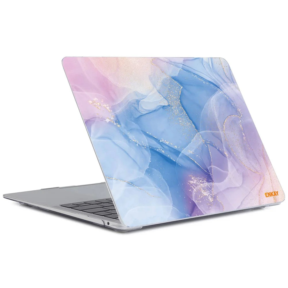 ENKAY HAT PRINCE Streamer Light Series Laptop Body Shell Hard Polycarbonate Case Cover for MacBook Air 13 inch (2018) A1932 - Streamer Light No.2 - 2