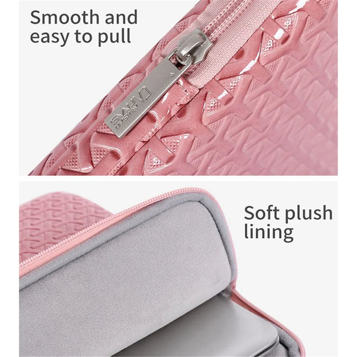 CANVASARTISAN L30-01 Rhombus Pattern Laptop Sleeve Carrying Case PU Leather Protective Bag for 13-inch Notebook - 7