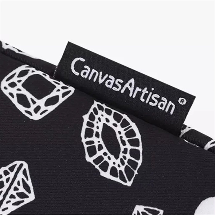 CANVASARTISAN H15-T0121 Diamond Pattern Laptop Sleeve Bag Notebook Protective Case with Small Bag for 12-inch Laptop - 7