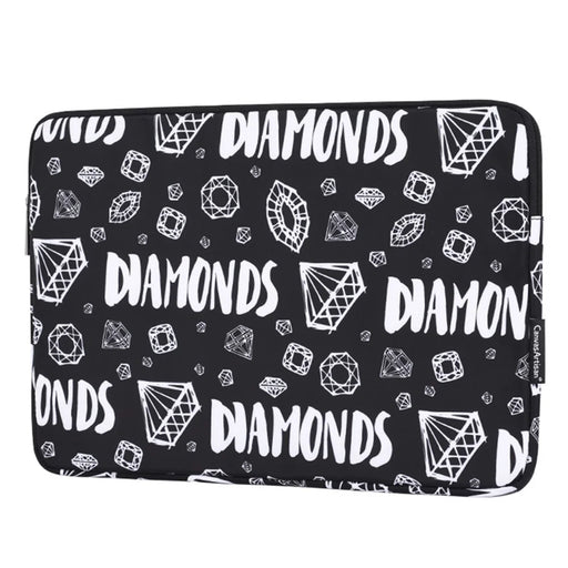 CANVASARTISAN H15-T0121 Diamond Pattern Laptop Bag Zipper Notebook Protective Sleeve Storage Pouch with Small Bag for 11-inch Laptop - 2