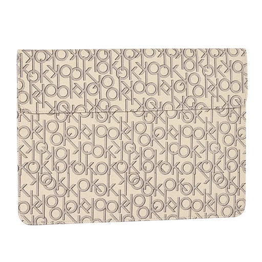 CANVASARTISAN E61-01 12-inch Laptop Carrying Bag Letter OK Printing Magnetic Flip PU Leather Notebook Sleeve - 2
