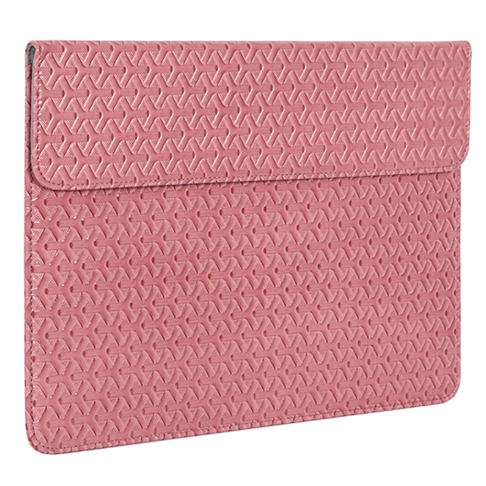 CANVASARTISAN EL30-01 Woven Texture Wear-resistant Laptop Carrying Case PU Leather Scratch-proof Tablet Sleeve Bag for 12 inch Laptops - 3